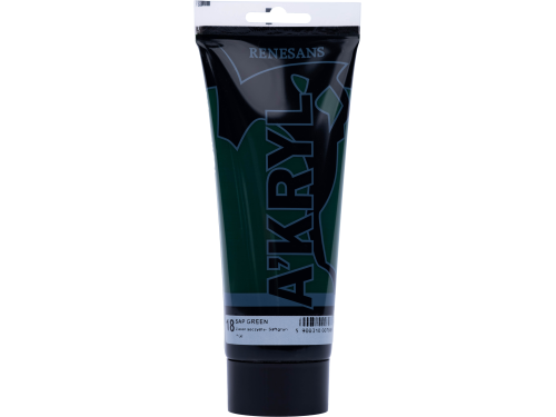 Acrylic A'kryl paint - Renesans - sap green, 200 ml