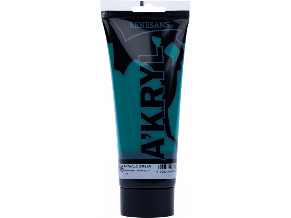 Farba akrylowa A'kryl - Renesans - zieleń ftalowa, 200 ml