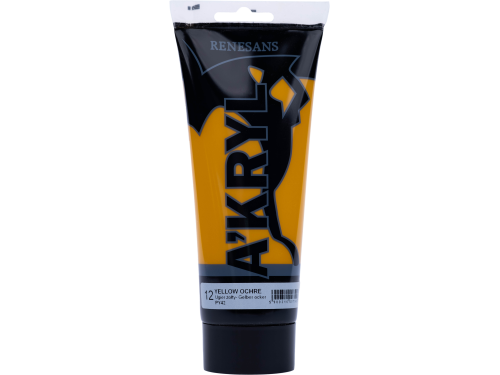 Farba akrylowa A'kryl - Renesans - ochra żółta, 200 ml