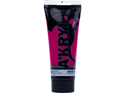 Acrylic A'kryl paint - Renesans - primary red, magenta 200 ml