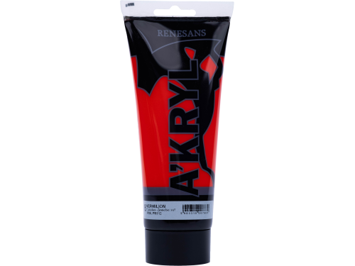 Acrylic A'kryl paint - Renesans - 08, Vermilion, 200 ml