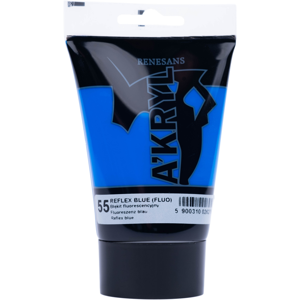 Acrylic A'kryl paint - Renesans - reflex blue, 100 ml