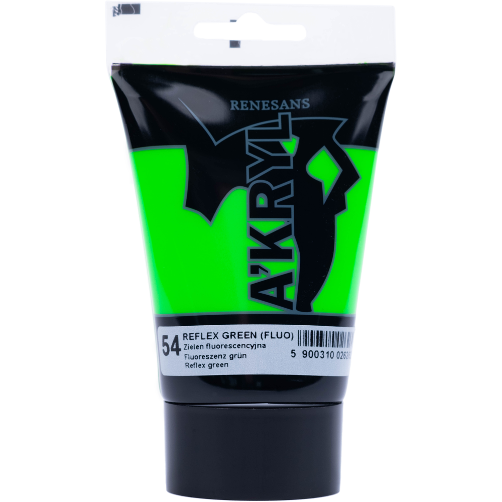 Acrylic A'kryl paint - Renesans - reflex green, 100 ml