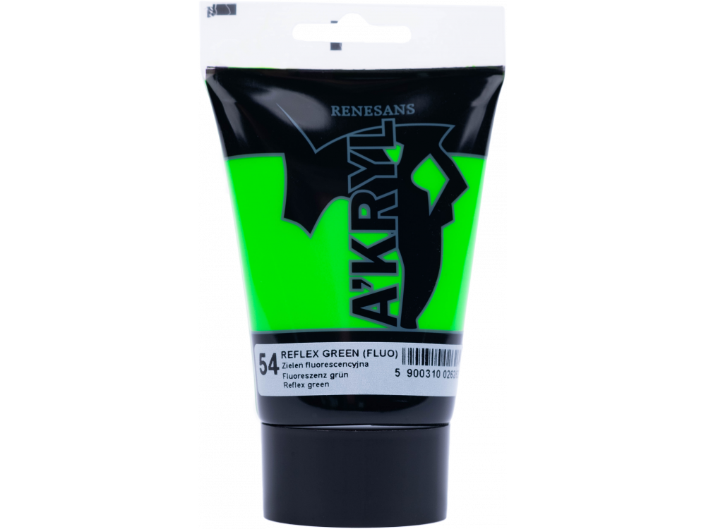 Acrylic A'kryl paint - Renesans - reflex green, 100 ml