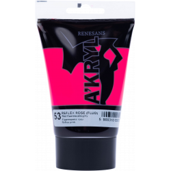 Acrylic A'kryl paint - Renesans - reflex pink, 100 ml