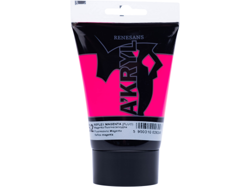 Acrylic A'kryl paint - Renesans - reflex magenta, 100 ml
