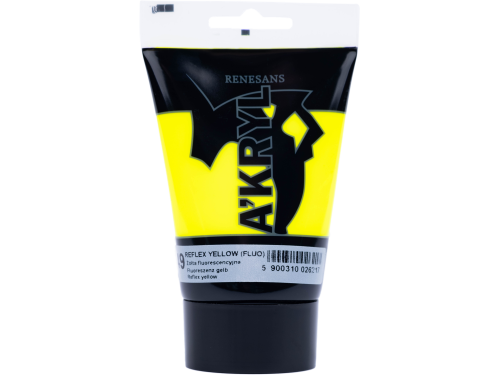 Farba akrylowa A'kryl - Renesans - żółć fluorescencyjna, 100 ml