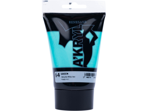 Acrylic A'kryl paint - Renesans - pearl green, 100 ml