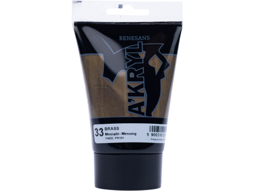 Farba akrylowa A'kryl metaliczna - Renesans - mosiądz, 100 ml