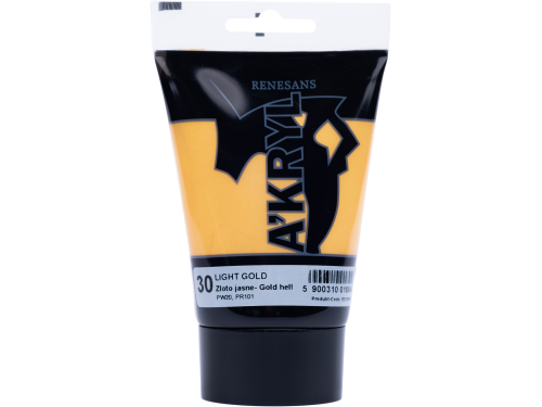 Metallic acrylic A'kryl paint - Renesans - gold, 100 ml