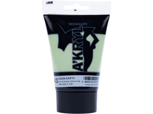 Acrylic A'kryl paint - Renesans - green earth, 100 ml