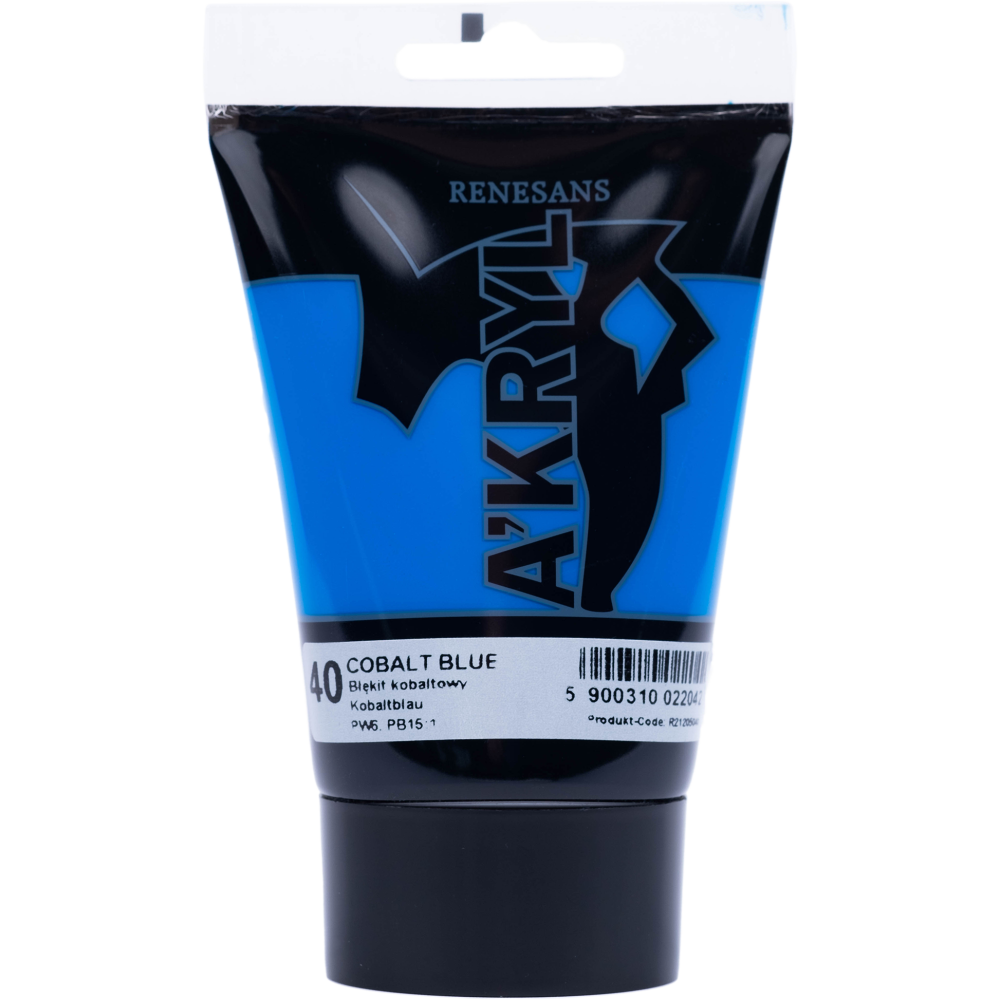 Acrylic A'kryl paint - Renesans - cobalt blue, 100 ml