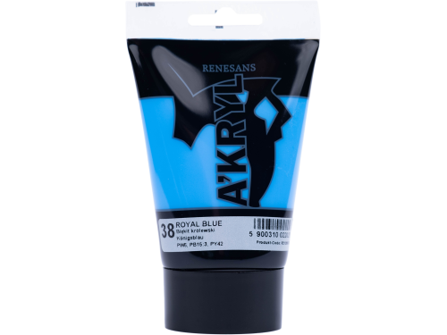 Acrylic A'kryl paint - Renesans - king's blue, 100 ml