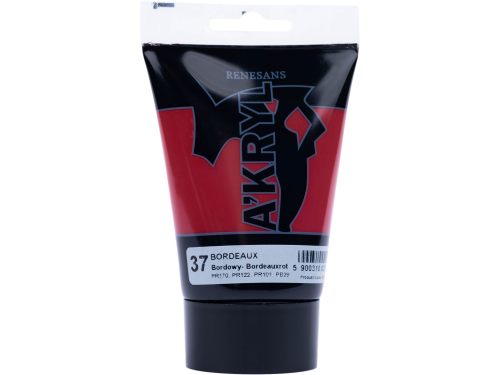 Acrylic A'kryl paint - Renesans - bordeaux, 100 ml