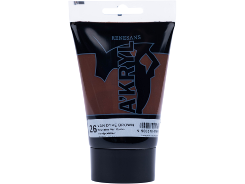 Farba akrylowa A'kryl - Renesans - brunat van dyck, 100 ml