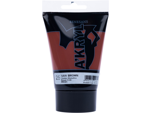 Acrylic A'kryl paint - Renesans - raw brown, 100 ml