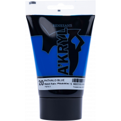 Acrylic A'kryl paint - Renesans - phthalo blue, 100 ml