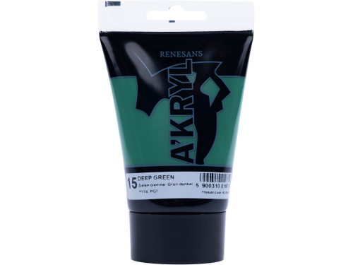 Acrylic A'kryl paint - Renesans - deep green, 100 ml