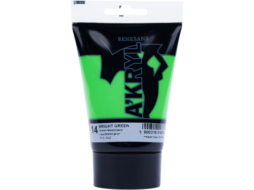 Acrylic A'kryl paint - Renesans - light green, 100 ml