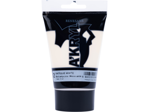 Acrylic A'kryl paint - Renesans - antique white, 100 ml