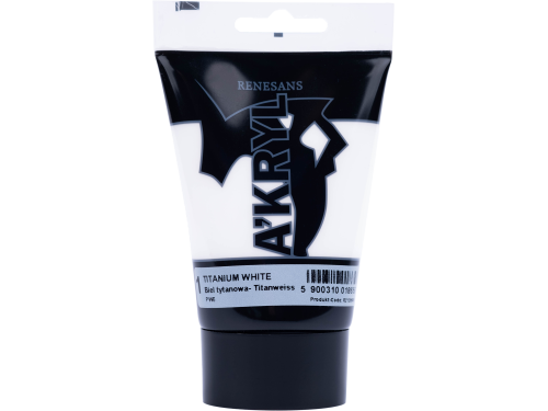 Farba akrylowa A'kryl - Renesans - biel tytanowa, 100 ml
