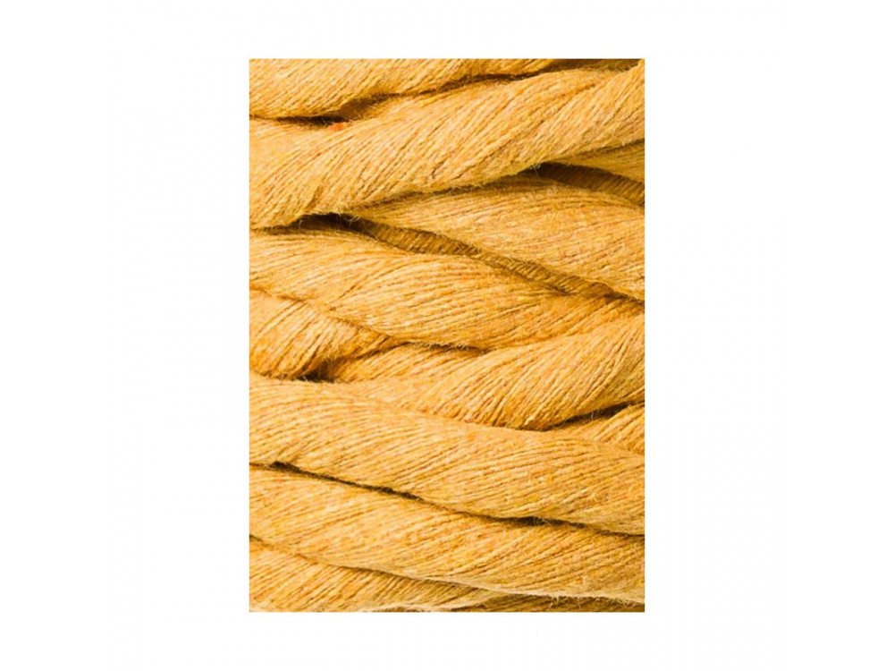Cotton cord for macrames - Bobbiny - Mustard, 9 mm, 30 m