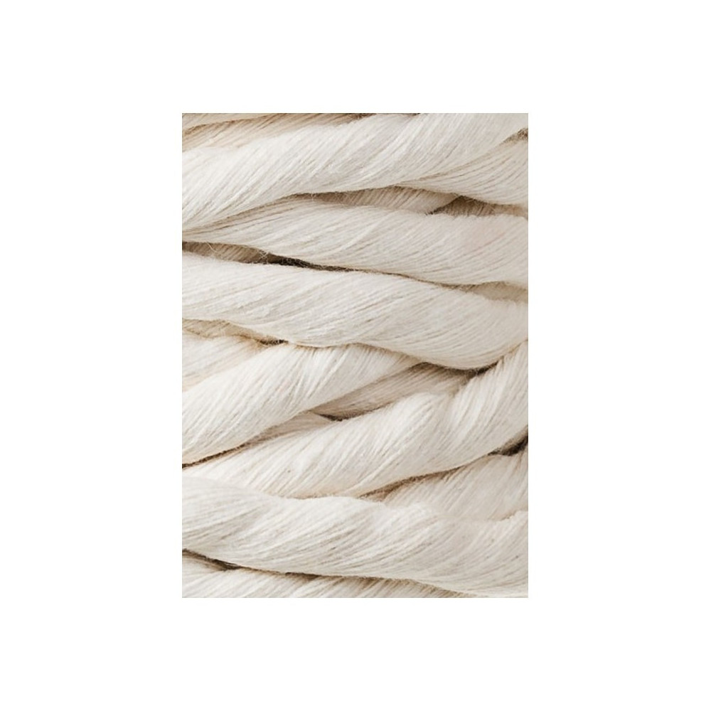 Sznurek bawełniany do makramy - Bobbiny - Natural, 9 mm, 30 m