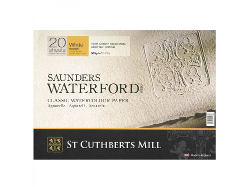 Saunders Waterford watercolor paper pad - rough, 36 x 26 cm, 300 g, 20 sheets