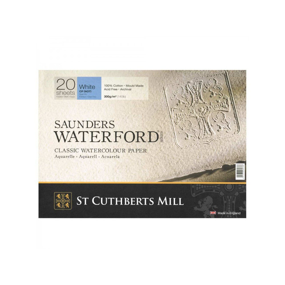 Blok do akwareli Saunders Waterford - cold press, 51 x 36 cm, 300 g, 20 ark.
