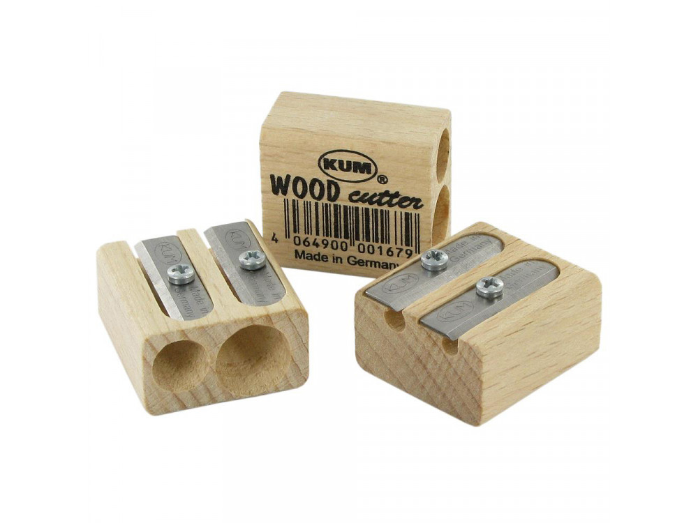 Wooden double sharpener - KUM