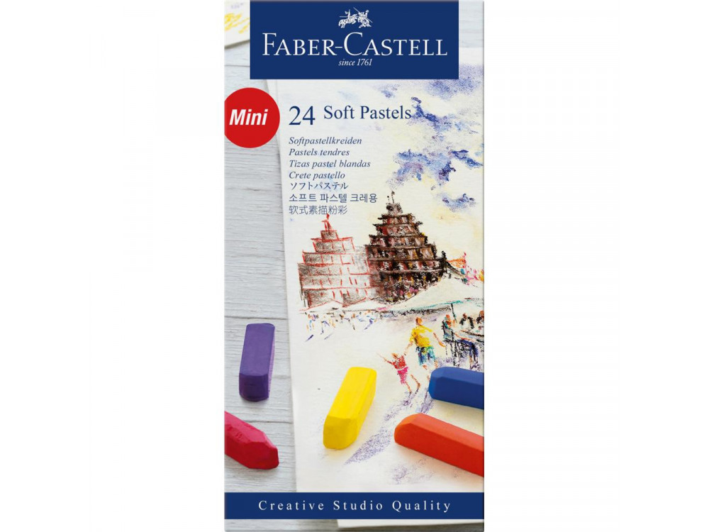 Zestaw pasteli suchych Mini Creative Studio - Faber-Castell - 24 kolory