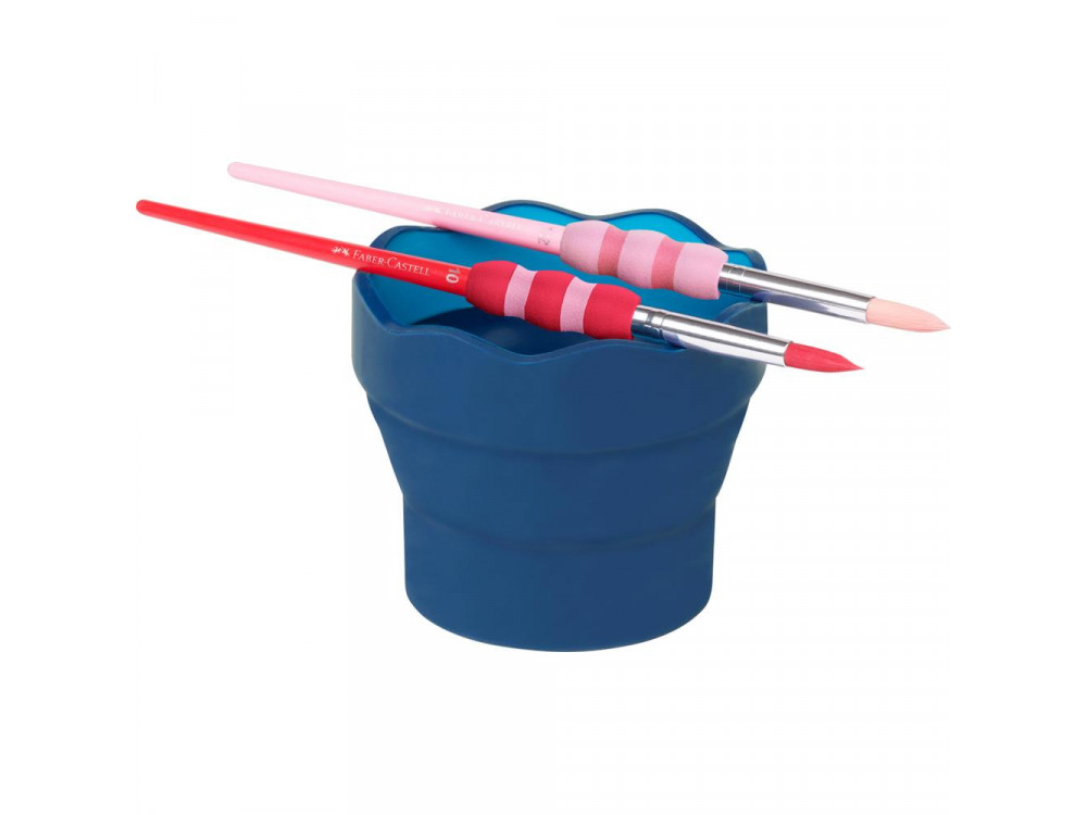 Składany kubek na wodę Clic&Go Creative Studio - Faber-Castell - niebieski