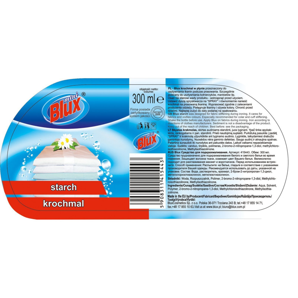 Starch in spray for stiffening macramas - Blux - 300 ml
