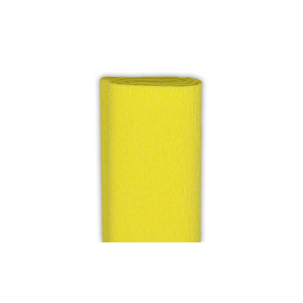Bibuła marszczona - jasnożółta, 50 x 200 cm