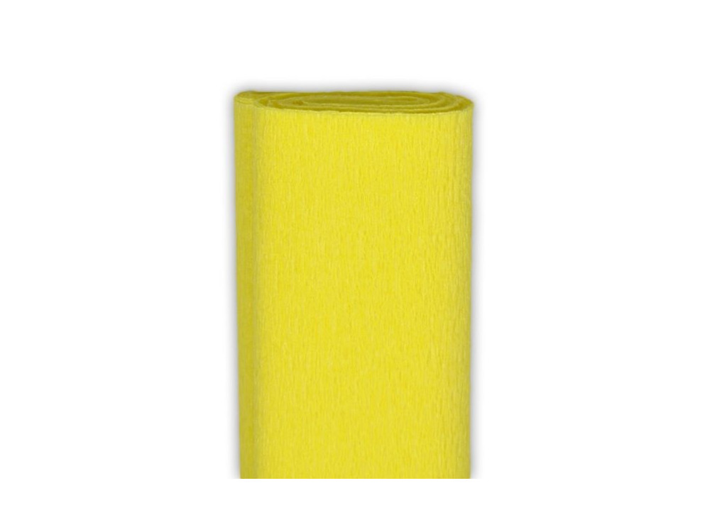 Bibuła marszczona - jasnożółta, 50 x 200 cm