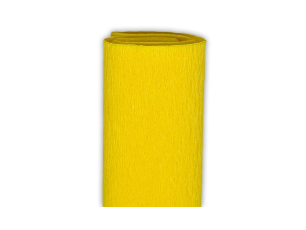 Bibuła marszczona - żółta, 50 x 200 cm