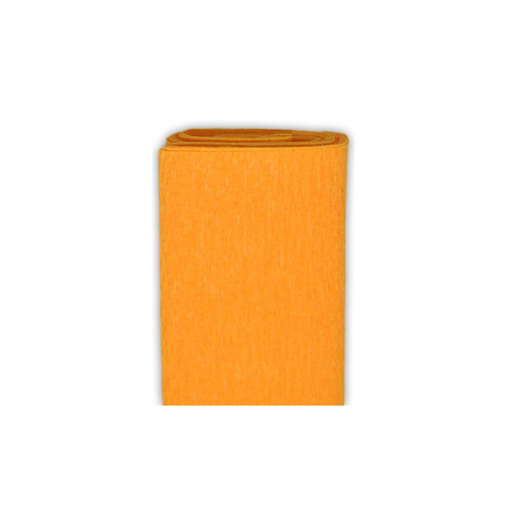 Bibuła marszczona - jasnopomarańczowa, 50 x 200 cm