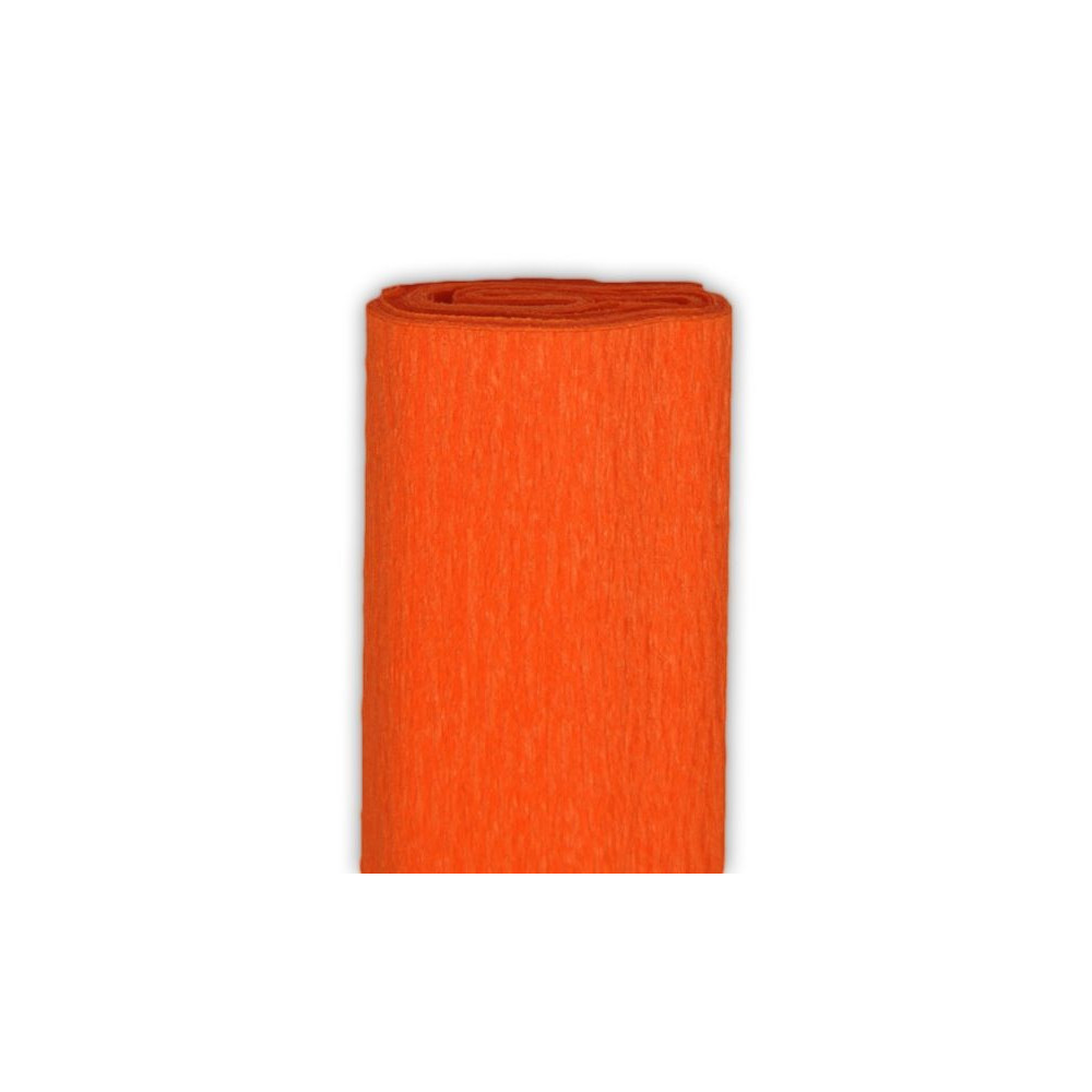 Bibuła marszczona - pomarańczowa, 50 x 200 cm