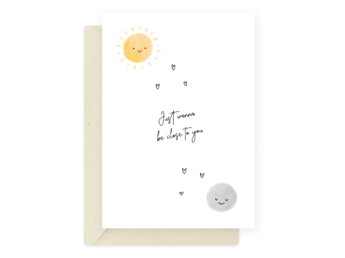Greeting card - Eökke - Just wanna be close to you, 12 x 17 cm