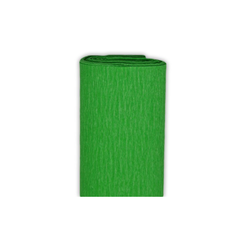 Bibuła marszczona - zielona trawiasta, 50 x 200 cm