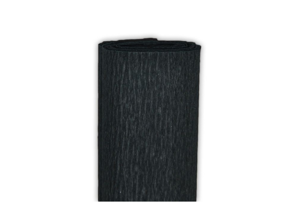 Bibuła marszczona - czarna, 50 x 200 cm