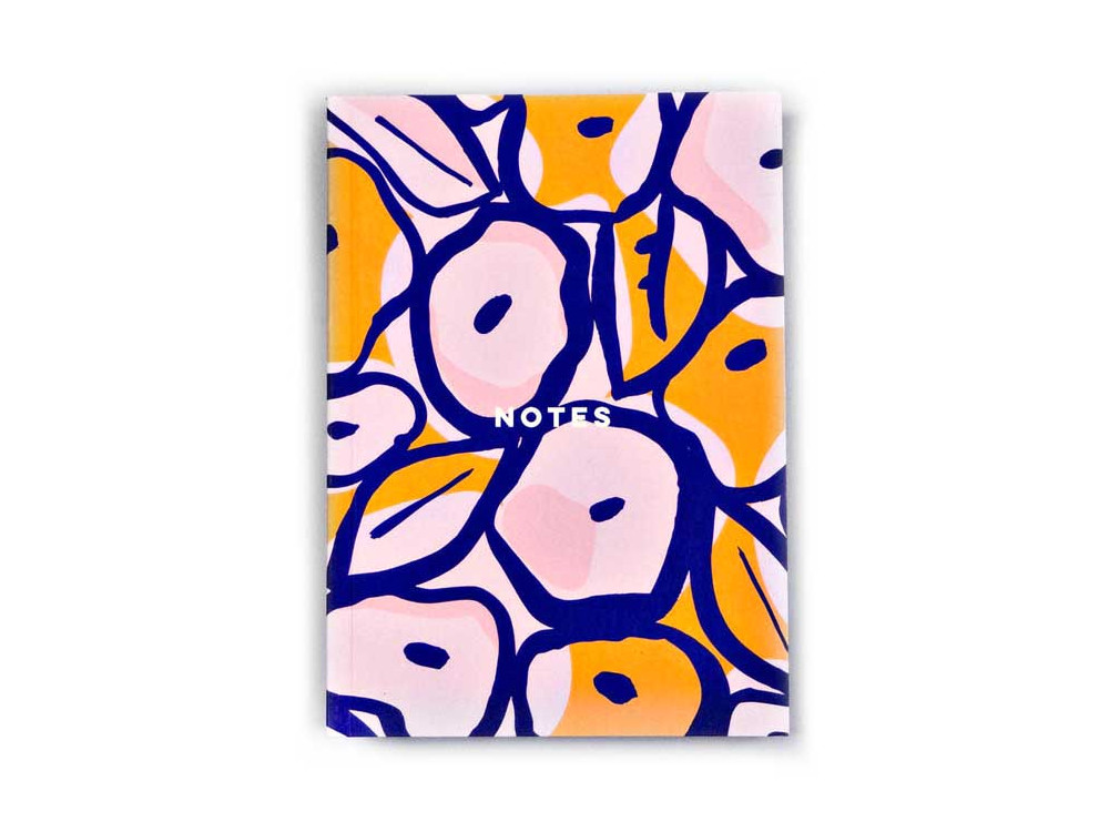Notebook Inky Flowers A6 - The Completist. - dotted, softcover, 90 g/m2