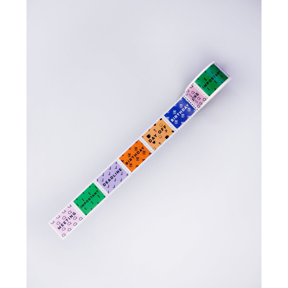 Washi paper tape Work Mix Stamp - The Completist.