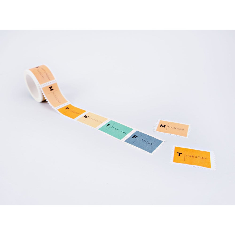 Washi paper tape Dayd of the Week Stamp - The Completist.