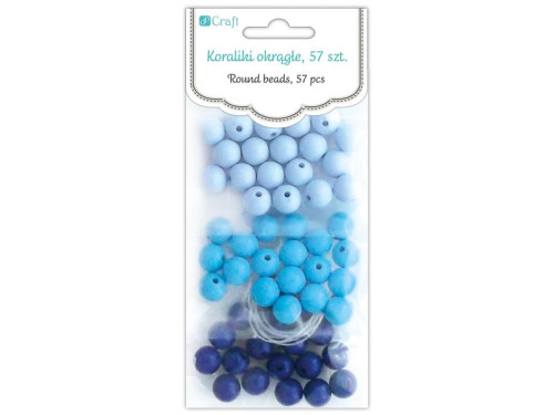 ROUND BEADS, 57 PCS - LAKESHORE