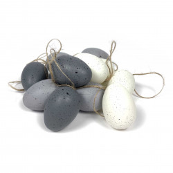 Eggs pendants - grey, dark...