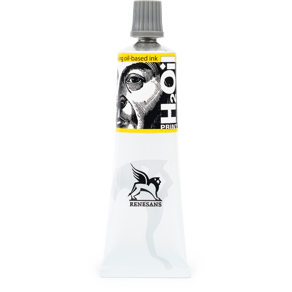 H2Oil relief paint, ink for linocut - Renesans - Yellow, 60 ml
