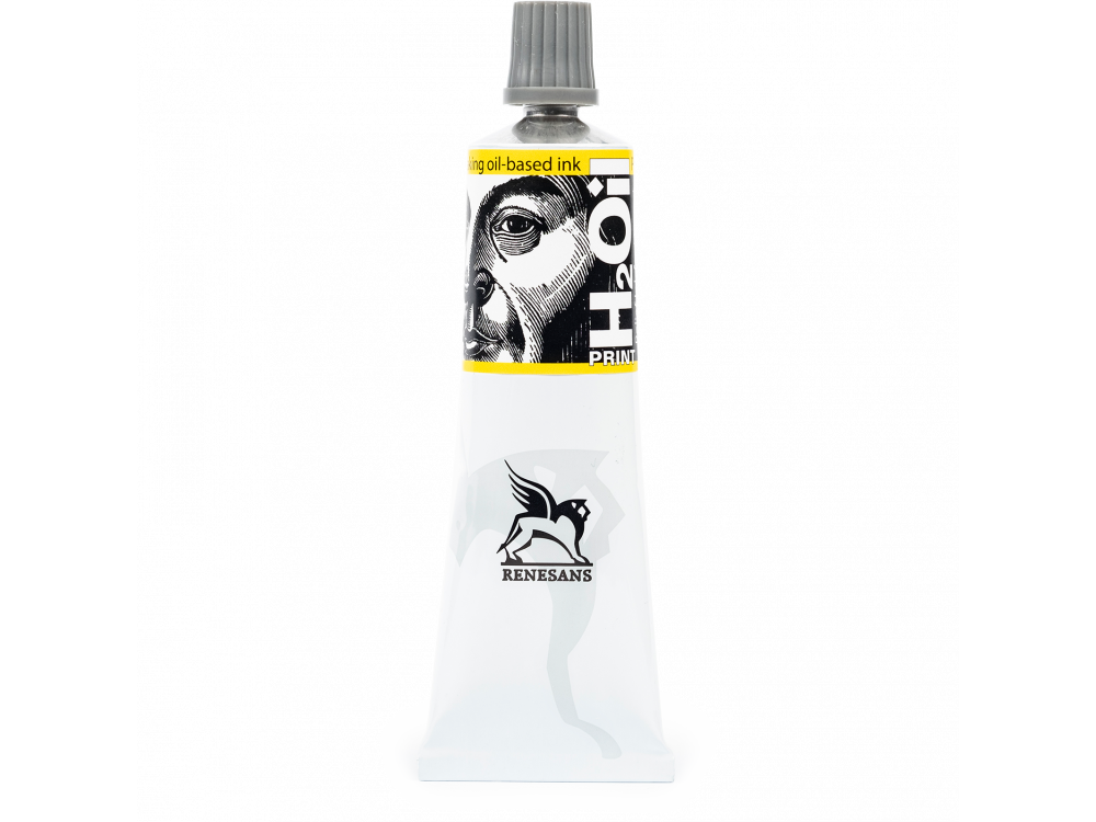 H2Oil relief paint, ink for linocut - Renesans - Yellow, 60 ml
