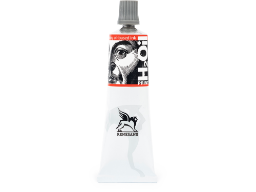 Farba graficzna do linorytu H2Oil Print - Renesans - Czerwień Kadmowa, 60 ml