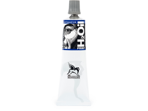 H2Oil relief paint, ink for linocut - Renesans - Blue Ultramarine, 60 ml